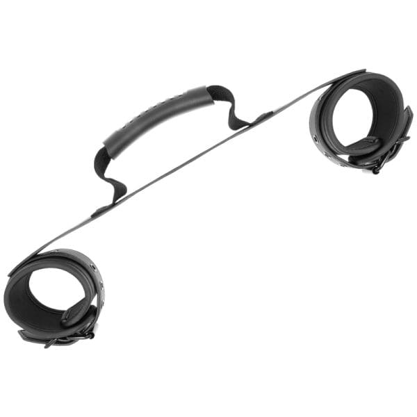 FETISH SUBMISSIVE - NOPRENE LINING HANDCUFFS WITH HANDLE 5
